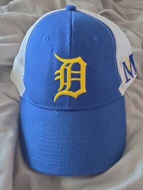 Detroit Tigers University Game Day Trucker Hat with Madonna Univ Logo